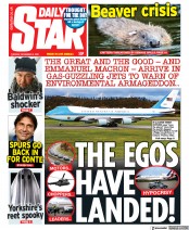 Daily Star (UK) Newspaper Front Page for 2 November 2021