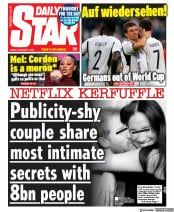 Daily Star front page for 2 December 2022