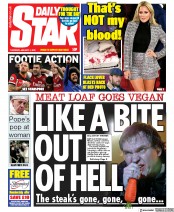 Daily Star (UK) Newspaper Front Page for 2 January 2020