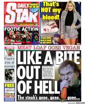 Daily Star (UK) Newspaper Front Page for 2 January 2020
