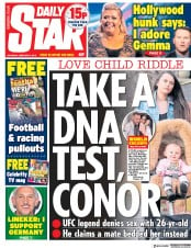 Daily Star (UK) Newspaper Front Page for 2 February 2019