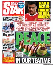 Daily Star (UK) Newspaper Front Page for 2 February 2022