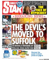 Daily Star (UK) Newspaper Front Page for 2 February 2023