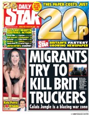 Daily Star (UK) Newspaper Front Page for 2 March 2016