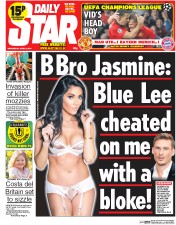 Daily Star (UK) Newspaper Front Page for 2 April 2014