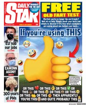 Daily Star (UK) Newspaper Front Page for 2 April 2021