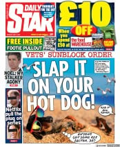 Daily Star (UK) Newspaper Front Page for 2 May 2022
