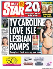 Daily Star (UK) Newspaper Front Page for 2 June 2017