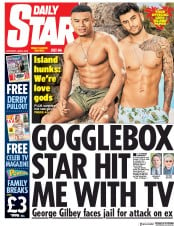 Daily Star (UK) Newspaper Front Page for 2 June 2018