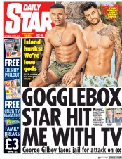 Daily Star (UK) Newspaper Front Page for 2 June 2018