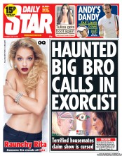 Daily Star (UK) Newspaper Front Page for 2 July 2013