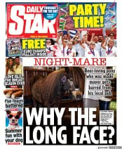 Daily Star front page for 2 August 2022