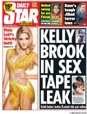 Daily Star (UK) Newspaper Front Page for 2 September 2014