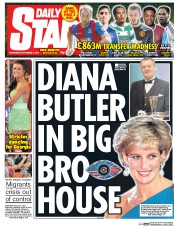 Daily Star (UK) Newspaper Front Page for 2 September 2015