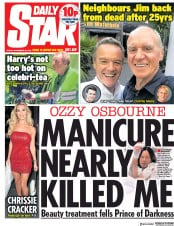 Daily Star (UK) Newspaper Front Page for 30 November 2018
