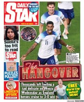 Daily Star front page for 30 November 2022