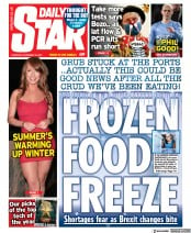 Daily Star (UK) Newspaper Front Page for 30 December 2021