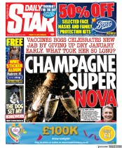 Daily Star (UK) Newspaper Front Page for 30 January 2021