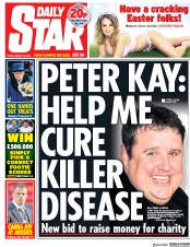 Daily Star (UK) Newspaper Front Page for 30 March 2018