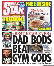 Daily Star (UK) Newspaper Front Page for 30 March 2021