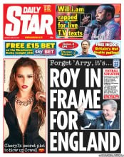 Daily Star (UK) Newspaper Front Page for 30 April 2012