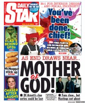 Daily Star (UK) Newspaper Front Page for 30 April 2021