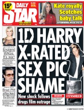 Daily Star (UK) Newspaper Front Page for 30 May 2014