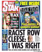 Daily Star (UK) Newspaper Front Page for 30 May 2019