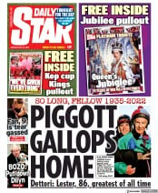 Daily Star (UK) Newspaper Front Page for 30 May 2022