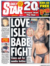 Daily Star (UK) Newspaper Front Page for 30 June 2017
