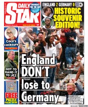 Daily Star (UK) Newspaper Front Page for 30 June 2021