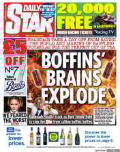 Daily Star (UK) Newspaper Front Page for 30 June 2023