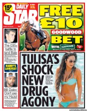 Daily Star Newspaper Front Page (UK) for 30 July 2013
