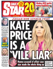 Daily Star (UK) Newspaper Front Page for 30 August 2017