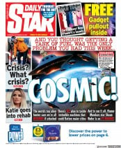 Daily Star (UK) Newspaper Front Page for 30 September 2021