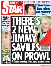 Daily Star (UK) Newspaper Front Page for 31 October 2018