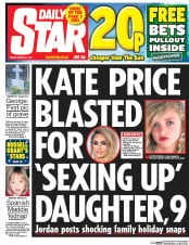 Daily Star (UK) Newspaper Front Page for 31 March 2017