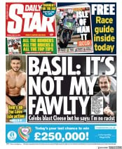 Daily Star (UK) Newspaper Front Page for 31 May 2019