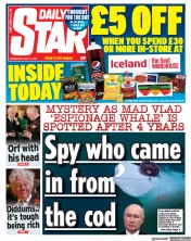 Daily Star (UK) Newspaper Front Page for 31 May 2023