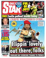 Daily Star front page for 3 March 2025