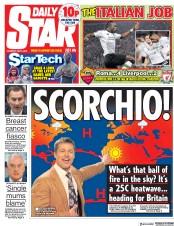 Daily Star (UK) Newspaper Front Page for 3 May 2018