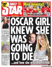 Daily Star (UK) Newspaper Front Page for 3 June 2013