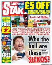 Daily Star front page for 3 June 2023