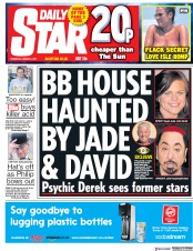Daily Star (UK) Newspaper Front Page for 3 August 2017