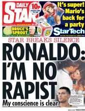 Daily Star (UK) Newspaper Front Page for 4 October 2018