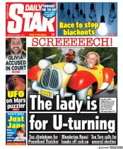 Daily Star front page for 4 October 2022