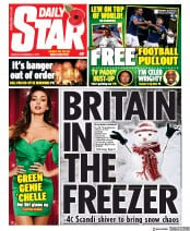 Daily Star (UK) Newspaper Front Page for 4 November 2019
