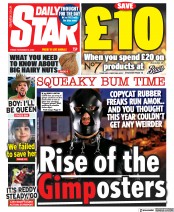 Daily Star (UK) Newspaper Front Page for 4 November 2022