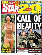 Daily Star (UK) Newspaper Front Page for 4 December 2015