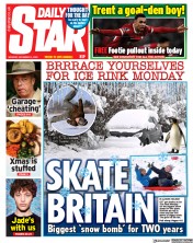 Daily Star front page for 4 December 2023